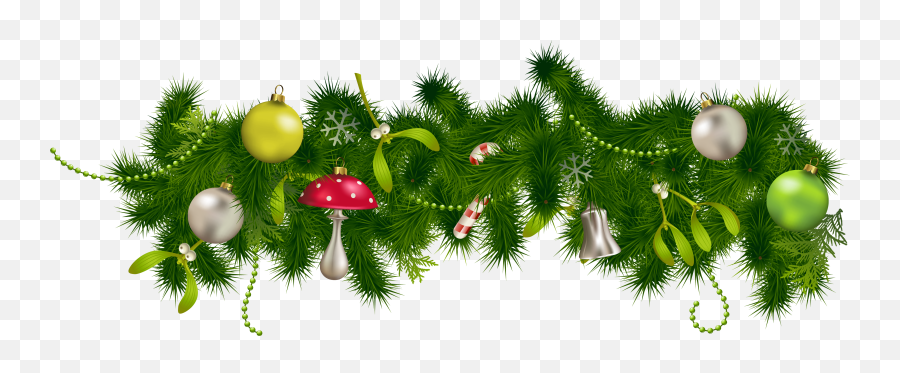 Free Christmas Garland Transparent - Green Christmas Background Png Emoji,Holiday Emojis And Decorations Transparent Background