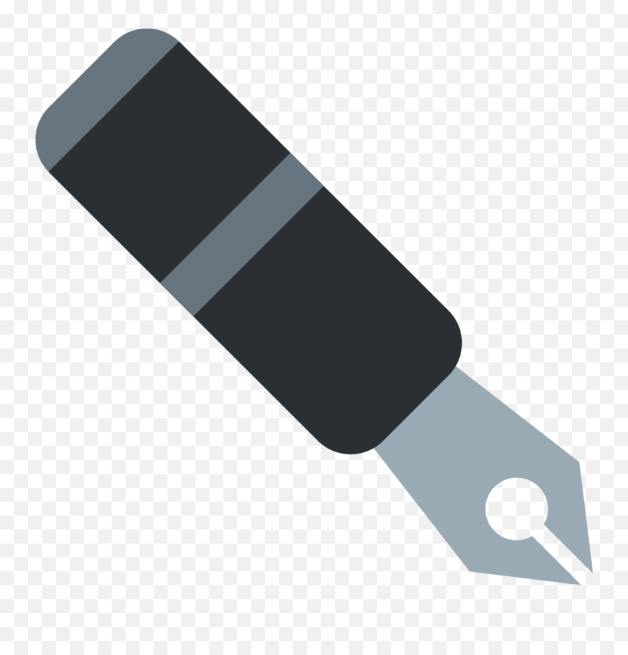 Black Nib Emoji Meaning With - Ink Emoji,Emoji Invitations Online