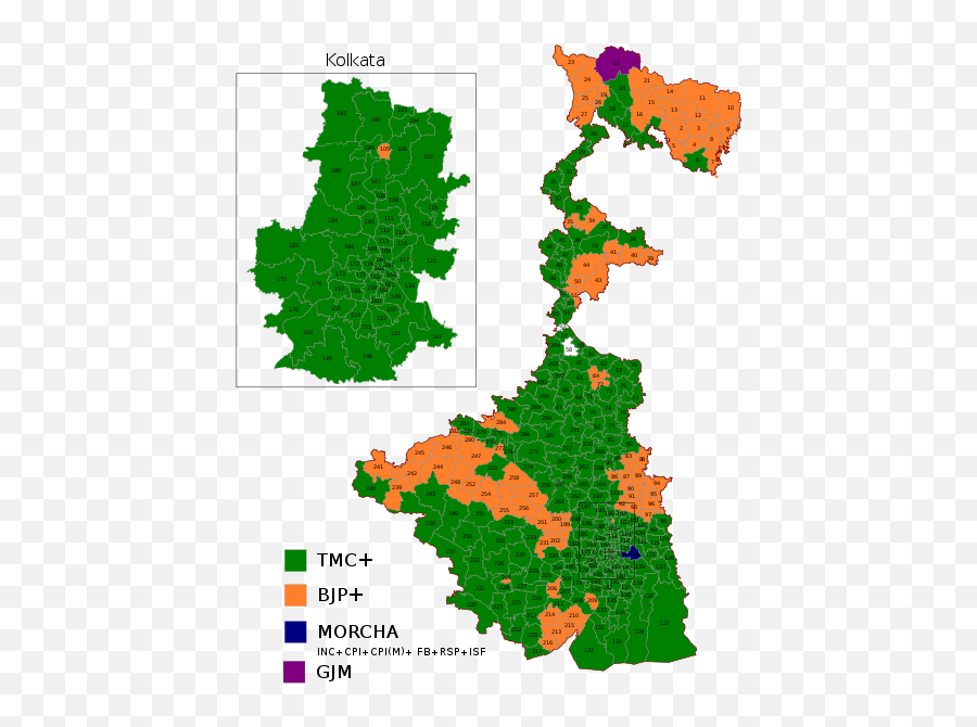 Bjp Go Wrong In West Bengal - West Bengal Assembly Map 2021 Emoji,Bengali Durga Puja Emotion