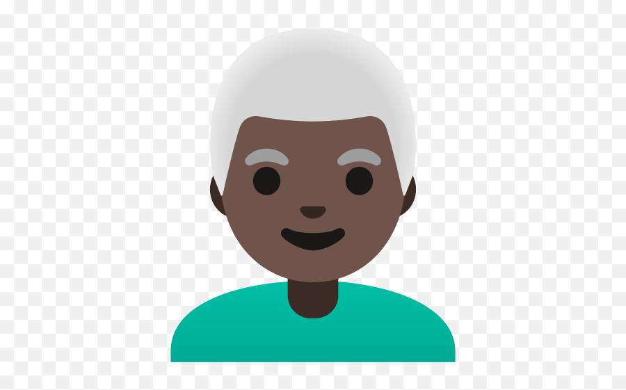 Man With White Hair And Dark Skin Tone - Emoji Personne Noir,Men With Facial Hair Emojis