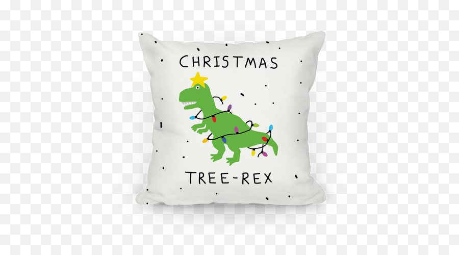Christmas Tree Rex Pillows Lookhuman - Mimic Pillow Emoji,Super Christmas Tree Made With Emoticons