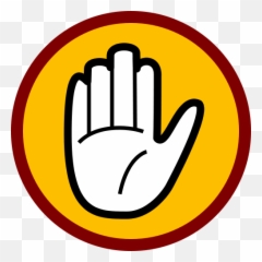 Most Downloads - Free Png Images Starpng Stop Sign Hand Yellow Emoji,Kabah Emoji