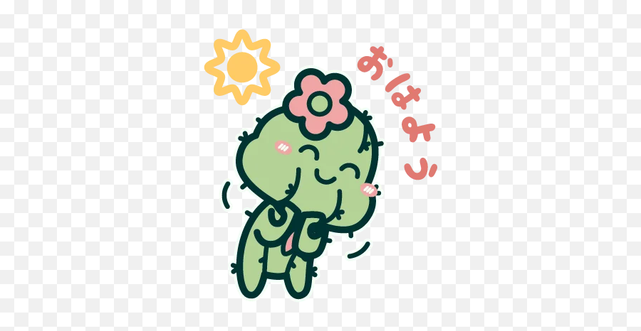 Telegram Sticker 7 From Collection Yahho Prickles Emoji 1 - Dot,Emoji 7