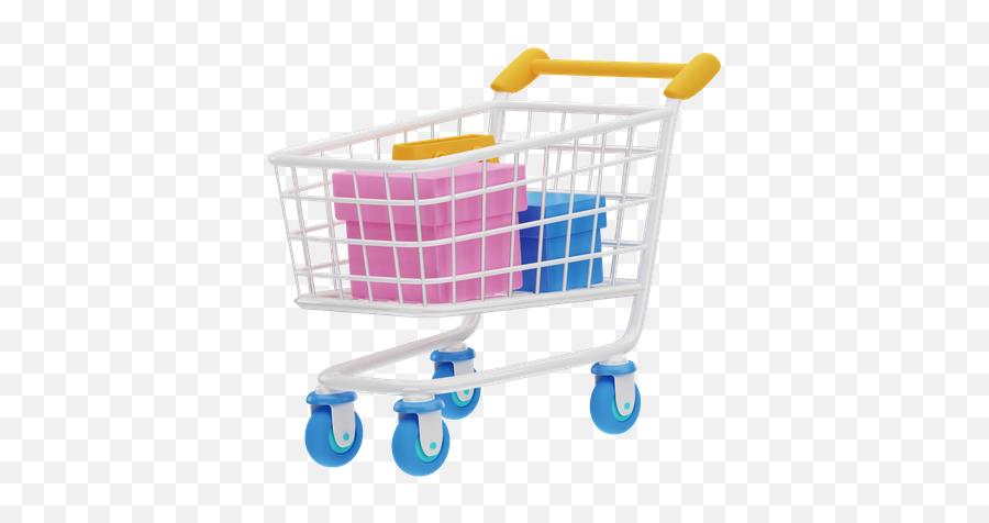 Premium Shopping Cart 3d Illustration Download In Png Obj Emoji,Shopping Cart Blog Emoji