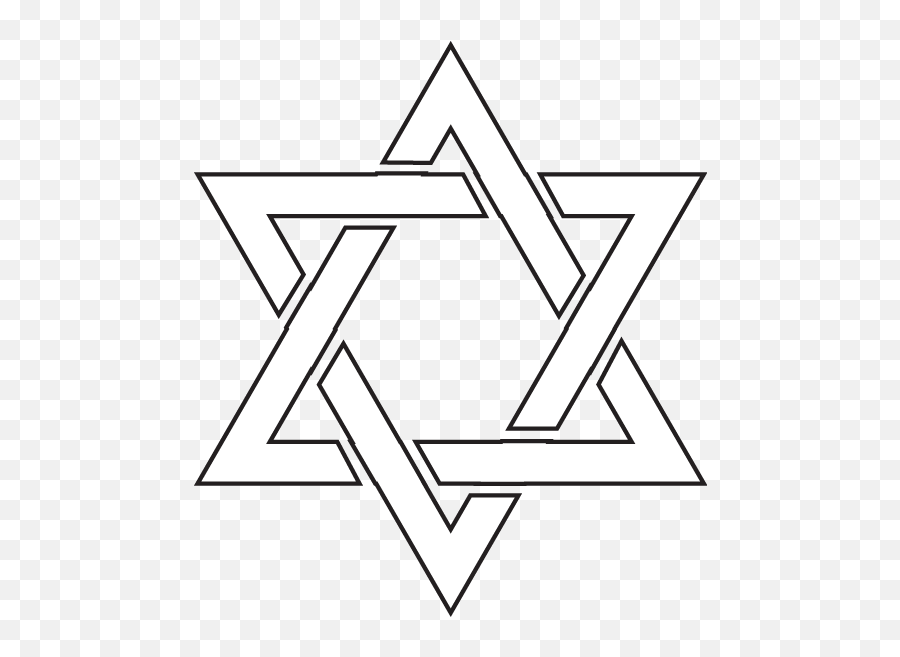 Judaism Symbol Black Background - Clip Art Library Emoji,Black Triangle Emoticon