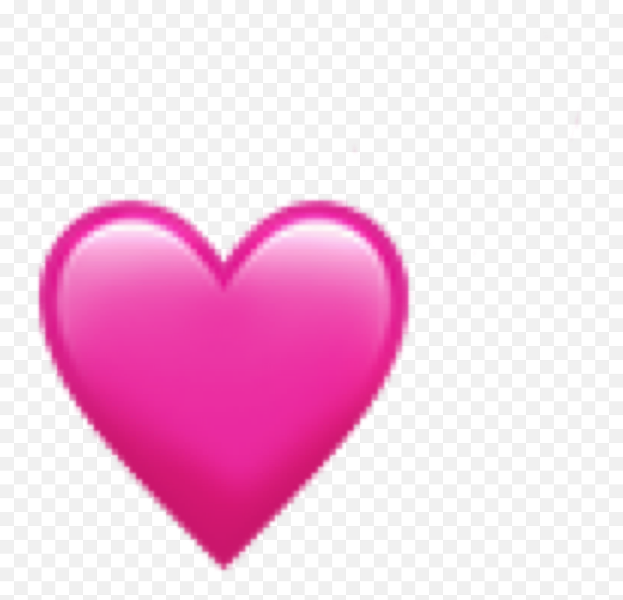 Heart Emoji Plain Heart Sticker - Girly,Plain Text Emoji