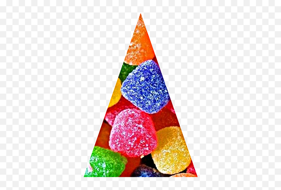 Gumdrops Candy Triangle Sticker - Vertical Emoji,Gumdrop Emoji