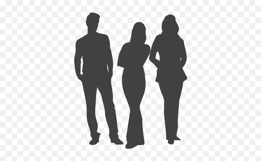 Three People Group Silhouette Transparent Png U0026 Svg Vector Emoji,Black And White Silouette Person Emojis Png
