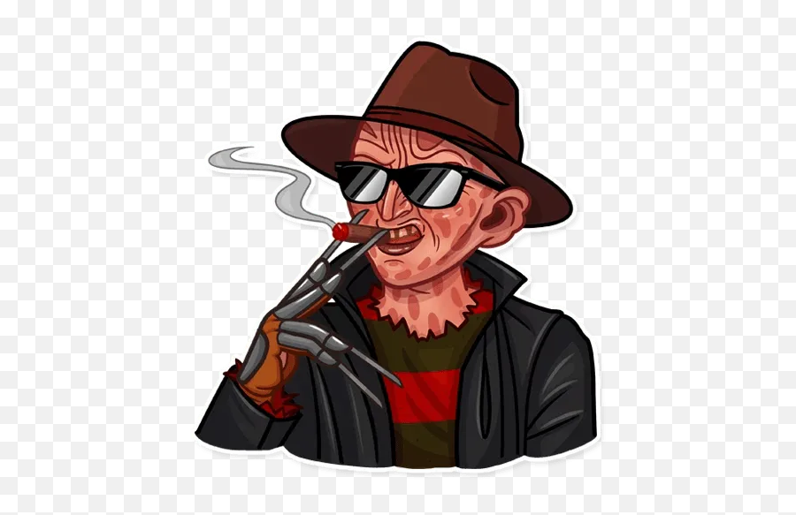 Freddy Kruegeru201d Stickers Set For Telegram - Cigars Emoji,Freddy Krueger Emoji