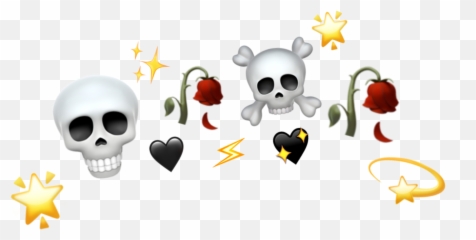 Emoji Roses Skull Hearts 293191110030211 By Satanicbarbie,Skull Emoji Text