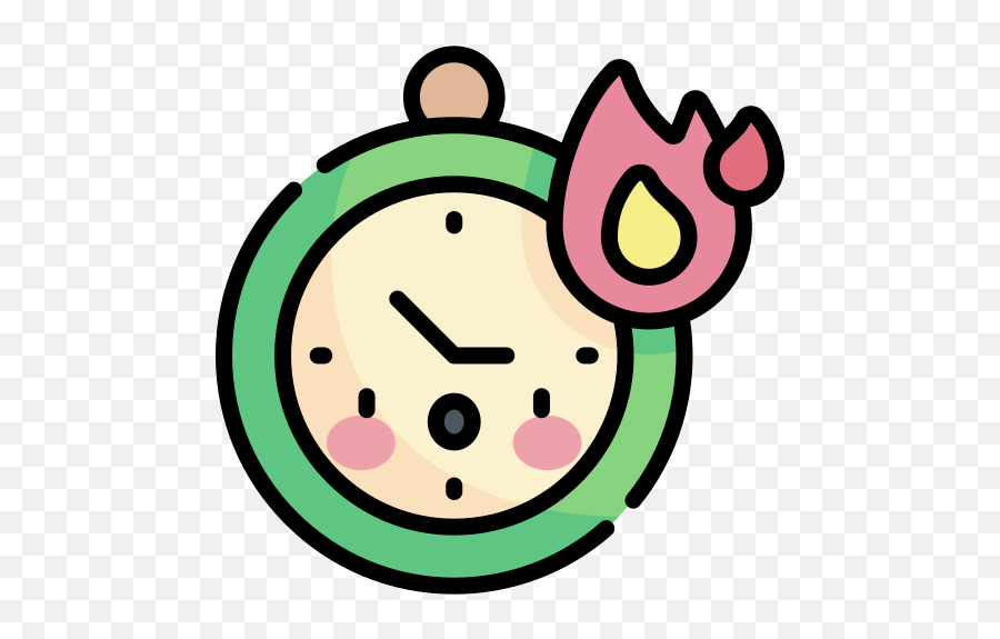 Clock - Free Time And Date Icons Emoji,Green Alert Emoji
