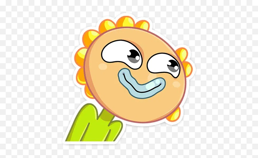 Sunflower Power Whatsapp Stickers - Happy Emoji,Sunflower Emoticon