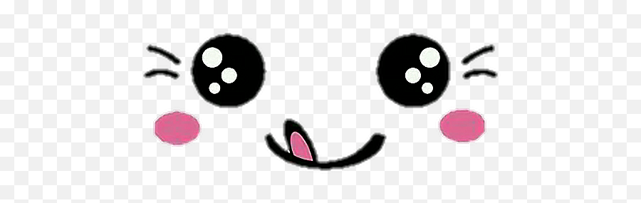 Kawaii Emoji Sticker - Dot,Happy Kawaii Emoticon