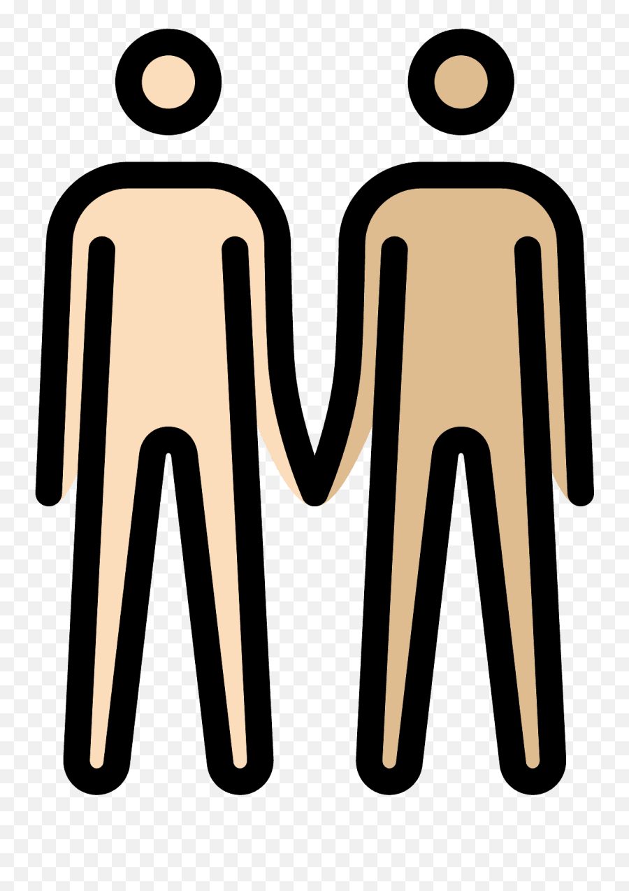 Men Holding Hands Emoji Clipart - Mga Tao Na Magkakahawak Kamay,Emoji Clothes Men