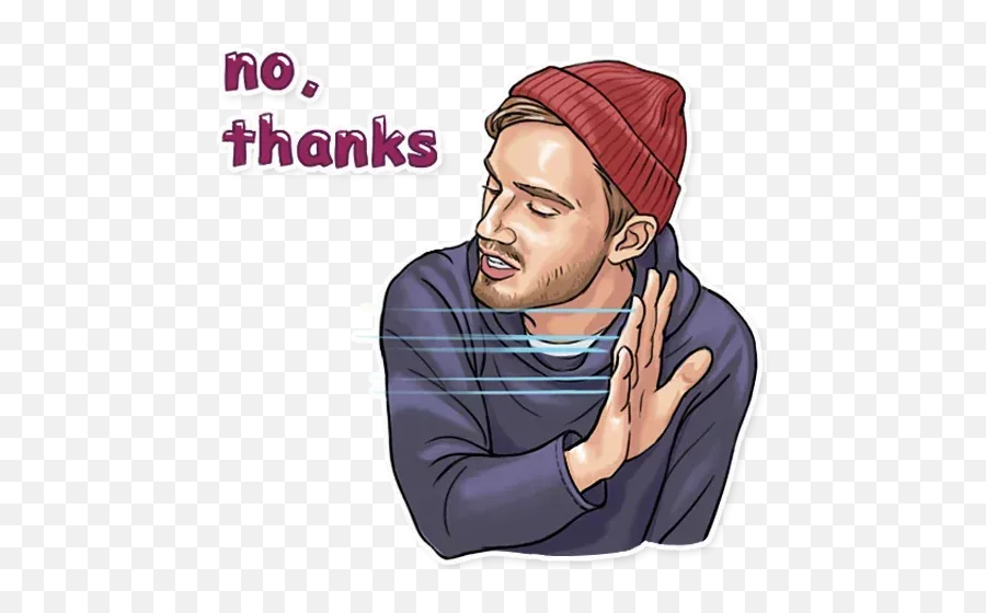 Pewdiepie Whatsapp Stickers - Thanks Sticker Emoji,Pewdiepie Emojis In Real Life