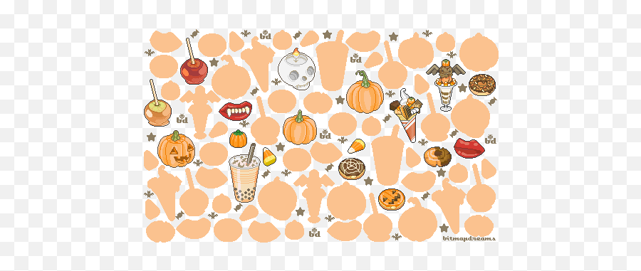 Pumpkin Corn Tumblr Pastel Halloween Background - Lowgif Pastel Halloween Backgrounds Emoji,Pixel Emoji Tumblr