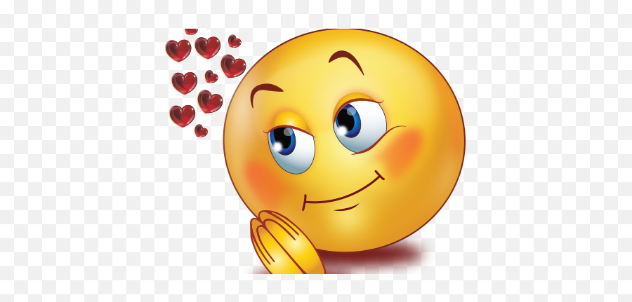 Skrzat - Big Smile Emoji Love,Emoticon In Facebook