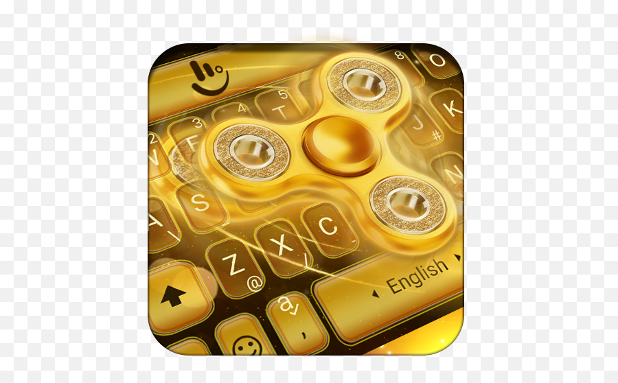 Golden Fidget Spinner Keyboard Theme Apk Latest Version 64 - Solid Emoji,Fidget Spinner Emoji Gif