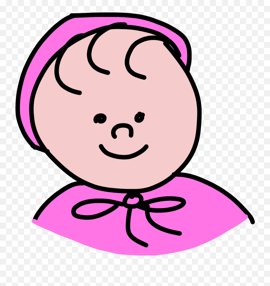 Baby Pink Girl Cartoon Drawing - Cartoon Emoji,Piank Girl With Super Emotions