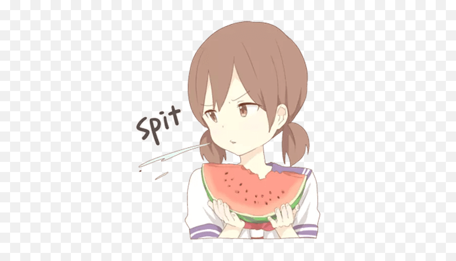 Sticker Mayu - Chan Pack 1 List Stickerchan Emoji,Melon Emoji Sticker