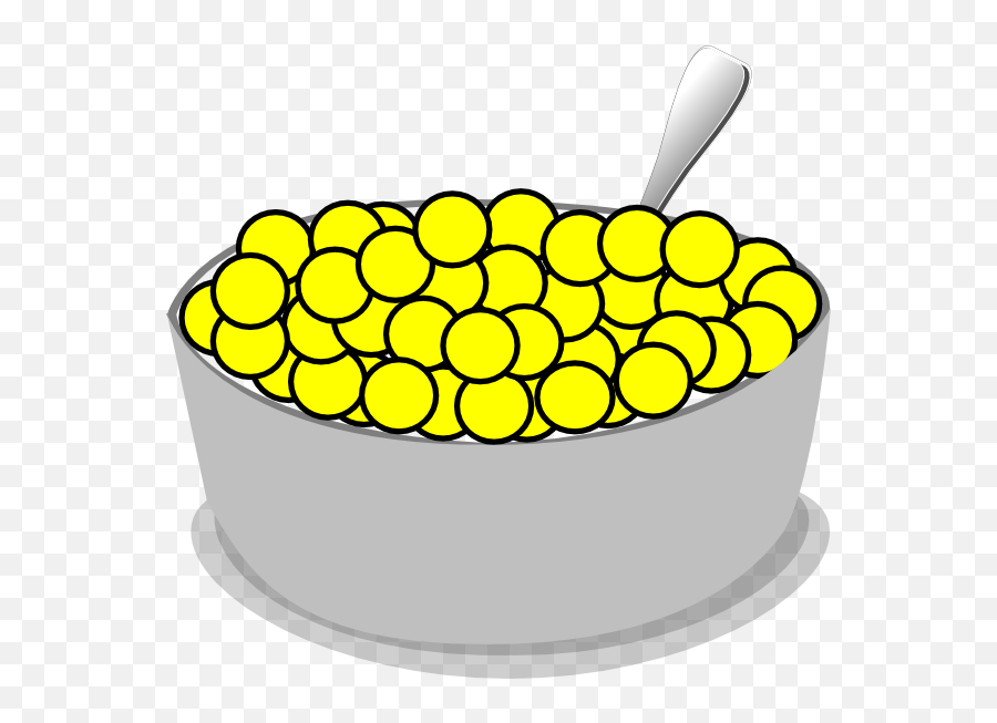 Mas Nalgonas - Cereal Bowl With Yellow Cereal Emoji,
