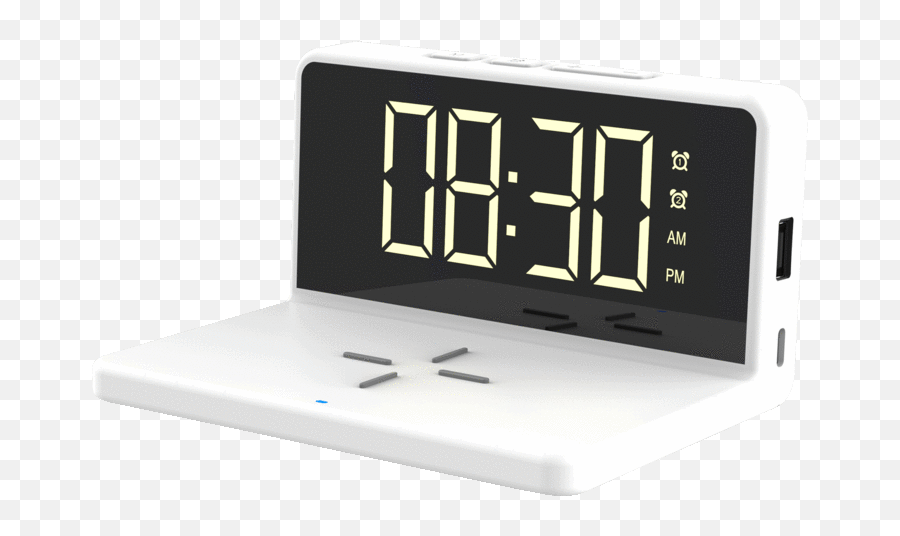 Acesori Digital Alarm Clock With 10w - Portable Emoji,Alarm Clocks For Kids Emojis