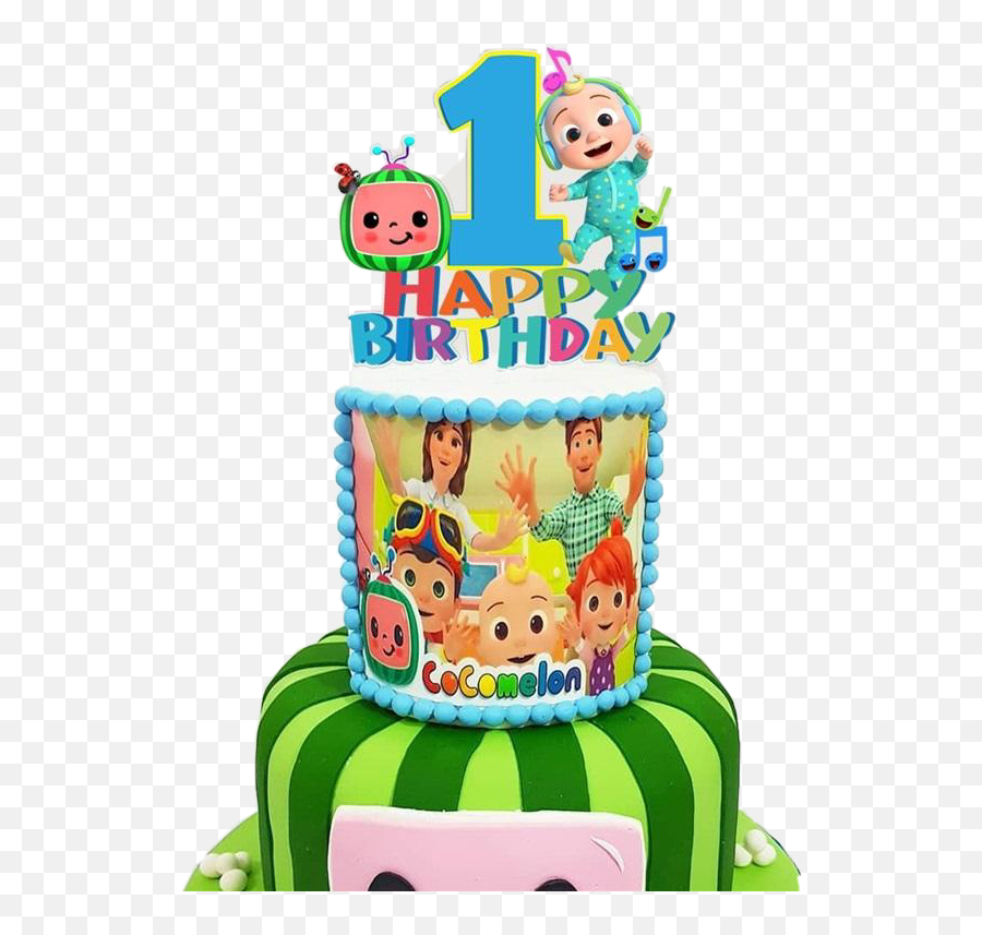 Trending - Cocomelon Happy 2nd Birthday Cake Topper Emoji,Emoji Birthday Cakes At Walmart