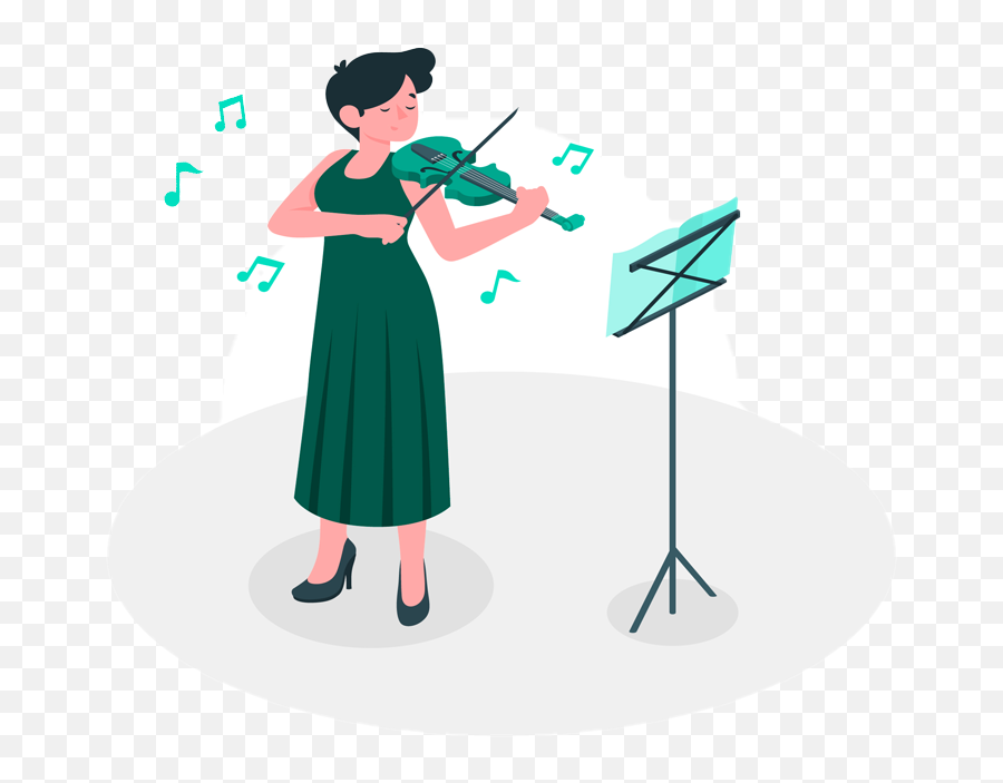 Learn Music Classes Online And Offline - Playing Music Illustration Emoji,Violin Emotions