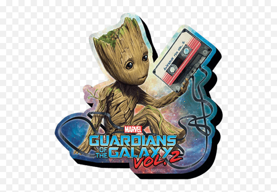 Download Baby Groot With Cassette Tape - Poster Groot Emoji,Groot Emoji Facebook