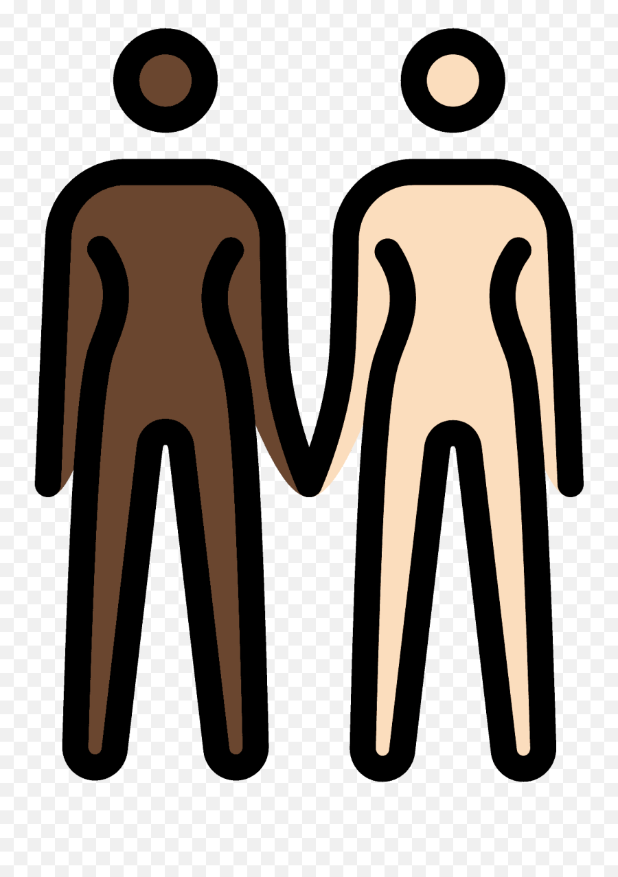 Man Holding Hands Emoji Clipart - Human Skin Color,Hand Holding Emoji