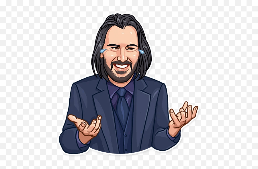 Keanu Reeves Stickers - Keanu Reeves Stickers Telegram Emoji,Keanu Reeves Meme Emotion