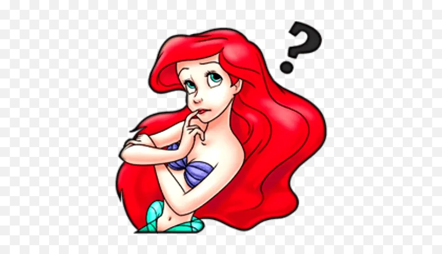 Arielu201d Stickers Set For Telegram - Fictional Character Emoji,Little Mermaid Emojis