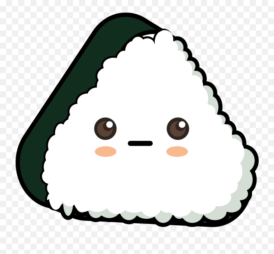 Kawaii Food Vector Graphic - Language Emoji,Onigiri Emoticon For Discord