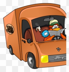 Java Delivery Truck - Bean Counters Club Penguin Logo Emoji,Funny Animated Truck Emojis