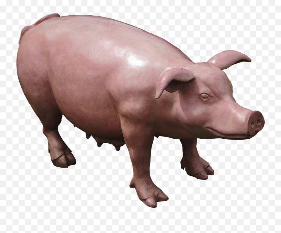 Pig Sow Sculpture Plastic Public Domain - Sow Png Emoji,Raw Emotion Hereford Boar