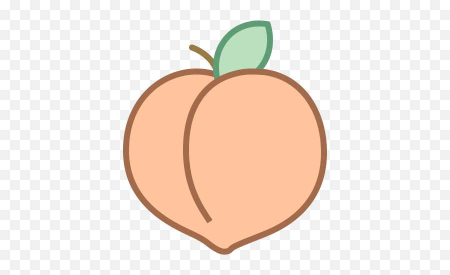 Peach Icon In Office Style - North Carolina Museum Of Art Emoji,Pic Of Peach Emoji