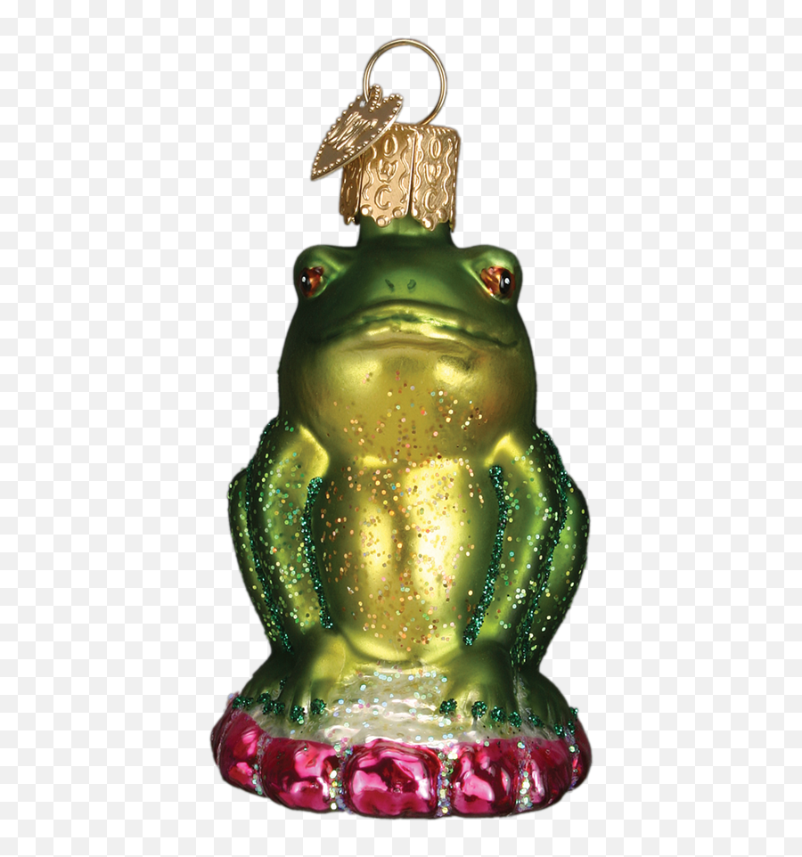 Old Word Christmas Smug Frog Glass - Paperweight Emoji,Frog Tea Emoji