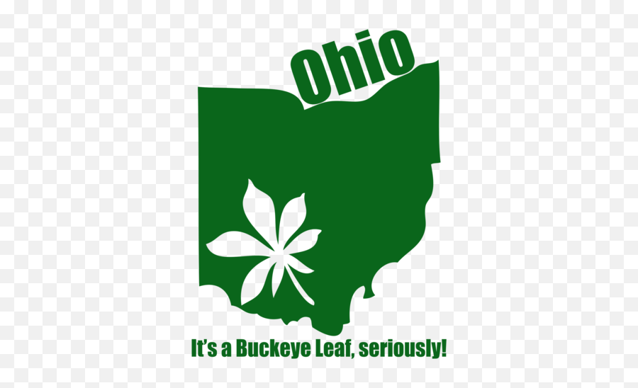 Ohio Itu0027s A Buckeye Leaf Marijuana T - Shirt Emoji,Mlg Weed Emojis