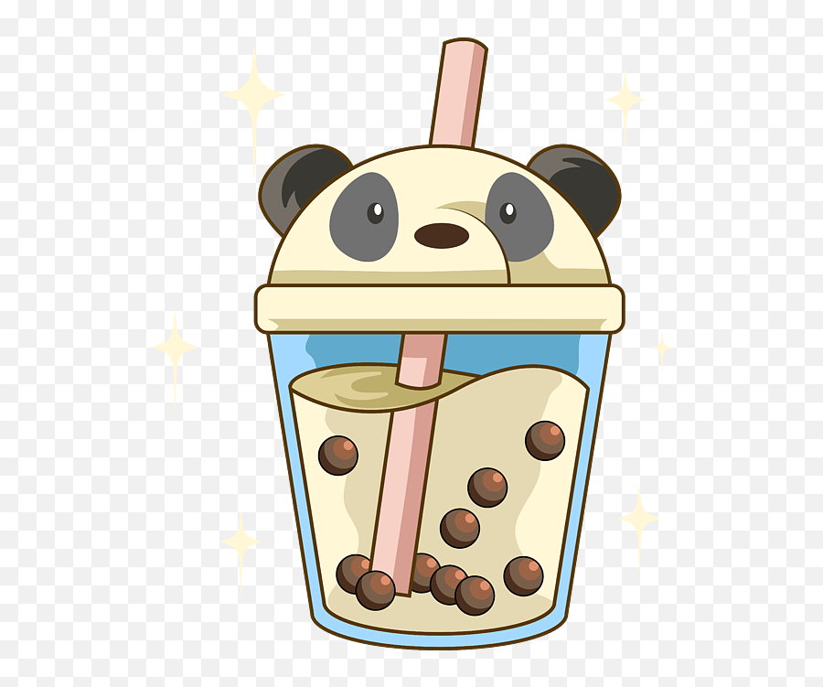 Bubble Tea For Men Women Kids - Panda Lovers Funny Pearl Emoji,Pixel Emotion Bubbles