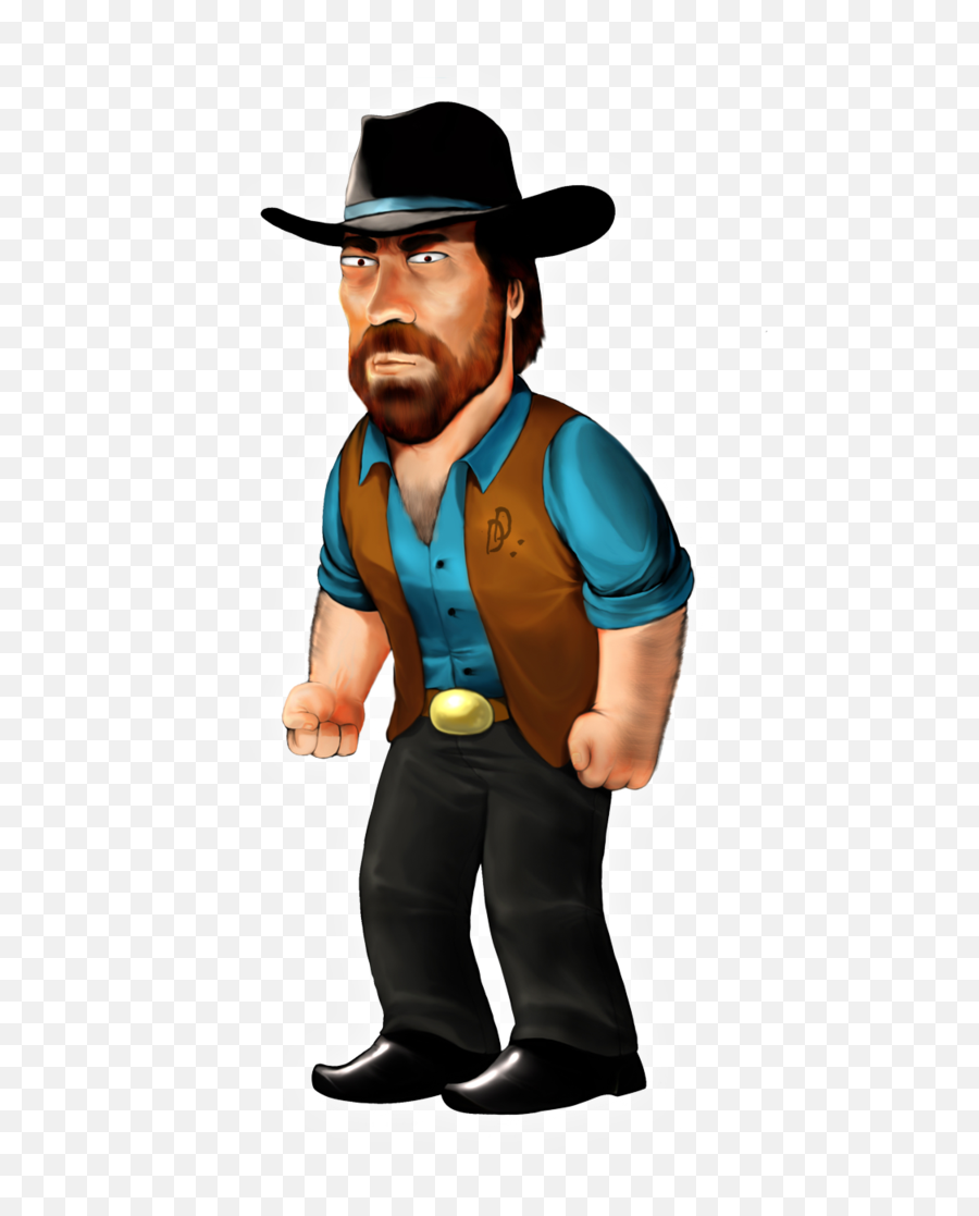 Chuck Norris Clip Art Illustrations - Chuck Norris Png Emoji,Estar Emoticon