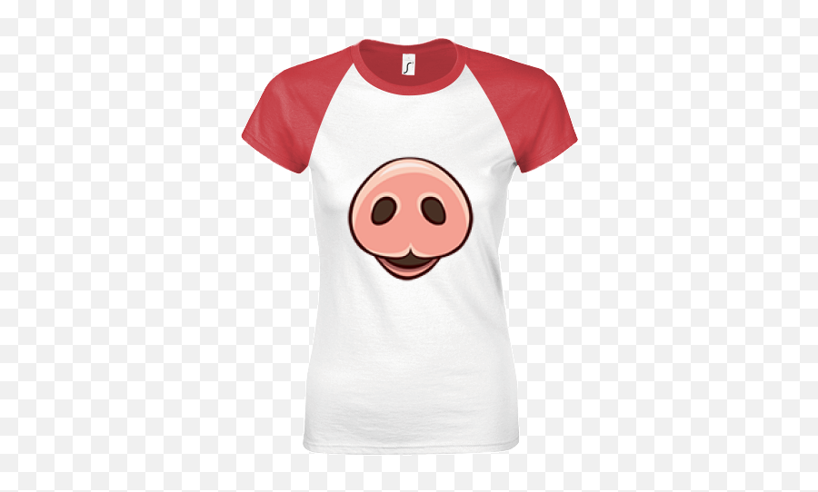 Pingu Noot Noot Classic Ladies T - Shirt Regent With Photo Emoji,Pig Nose Apple Emoji