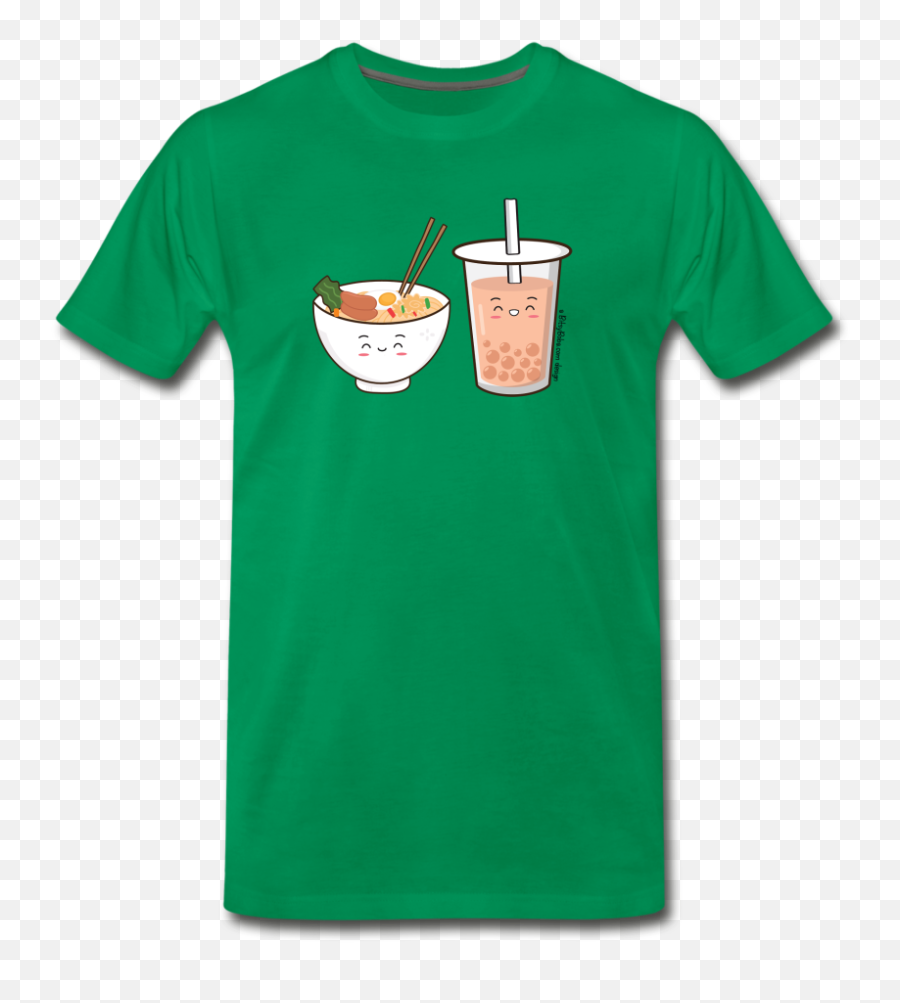 Ramen U0026 Boba Bubble Tea Menu0027s Premium T - Shirt Emoji,Milk Tea Emoji Transparent