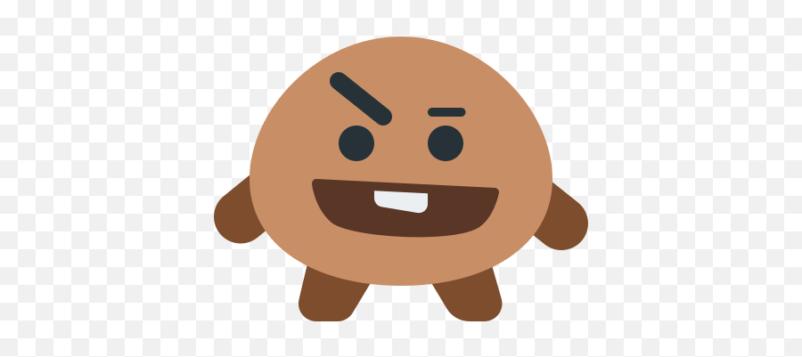 Bt21 Shooky Icon In Color Style Emoji,Bt21 Official Emojis Transparent