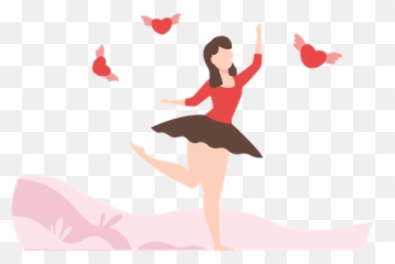Best Premium Girl In Love Illustration Download In Png Emoji,Ballet Tutu Emoji