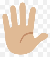 Medium - Palma De La Mano Abierta Dibujo Emoji,Emoji Mano