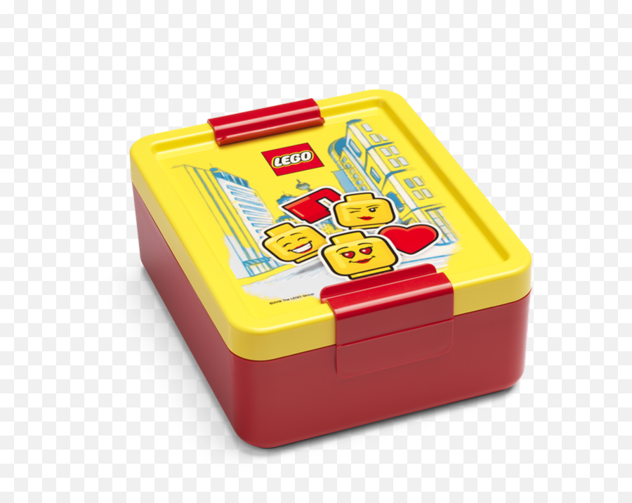 Lego Set 5711938030377 - 1 Girl Emoticon Lunchbox 2018 Gear Lego Lunch Box Emoji,:v Emoticon