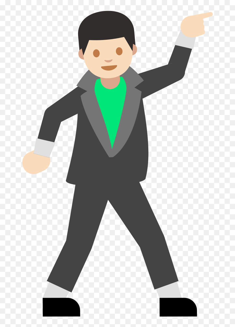 Emoji U1f57a 1f3fb - Transparent Dancing Cartoon Gif,Victory Emoji