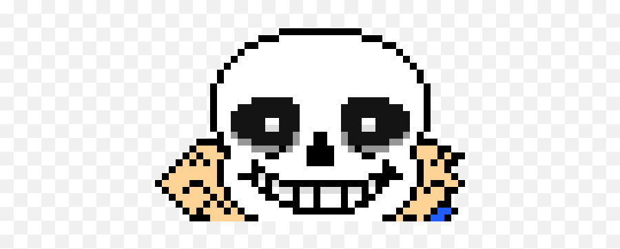 Pixel Art Gallery - Bad Time Sans Head Png Emoji,Imabee Emoji