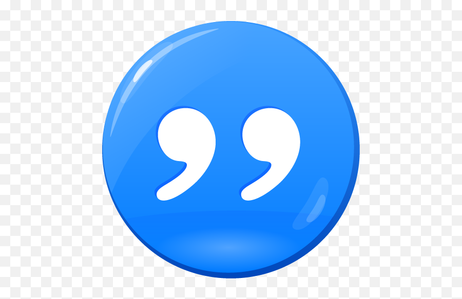 Part - Blue Quote Icon Png Emoji,Emoticon Verguenza Facebook