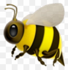 Yellow Bee Emoji Sticker - Iphone Bee Emoji Png,Honey Bee Emoji